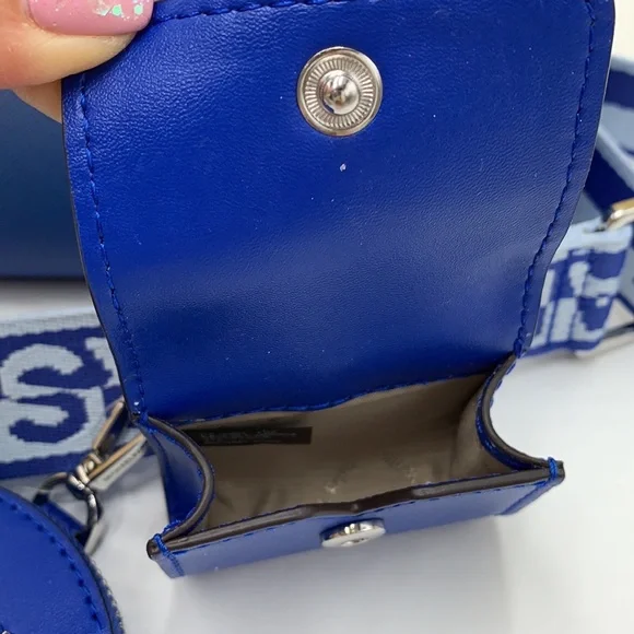 MICHAEL KORS SMALL XBODY SHOULDER BAG W TECH ELECTRIC BLUE MULTI COLOR - Picture 14 of 16